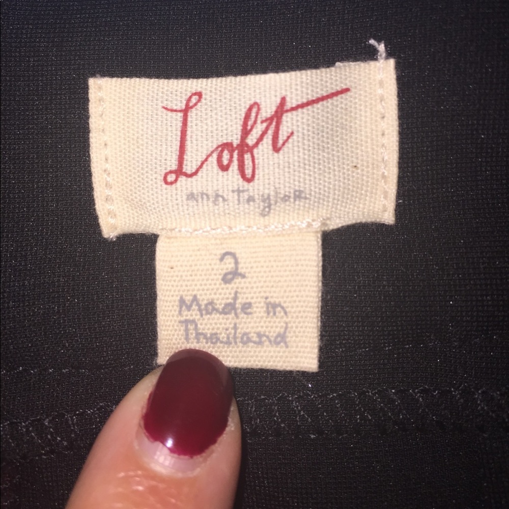 ANN TAYLOR LOFT PENCIL SKIRT w/ LACE OVERLAY- EUC - Picture 4 of 8